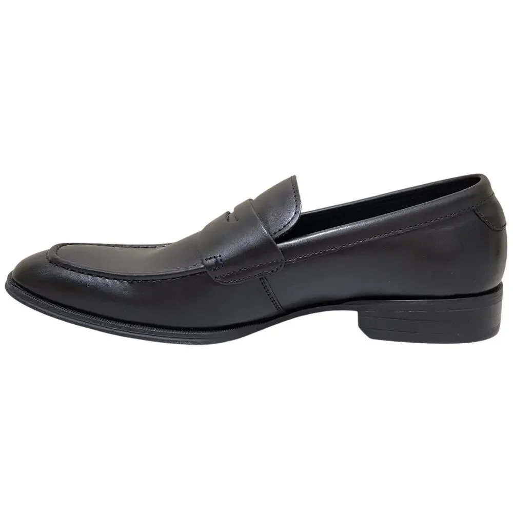 Alfani Men Penny PU Slip On Penny Loafers Size US 8M Black Faux Leather